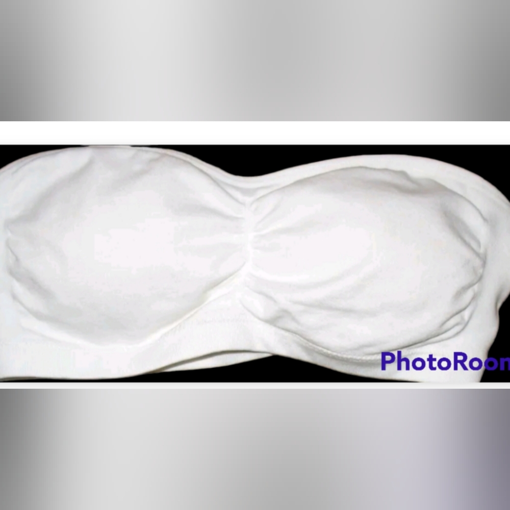 Girls Cat and Jack Seamless White Bandeau Bra (Girls size X-tra Large)